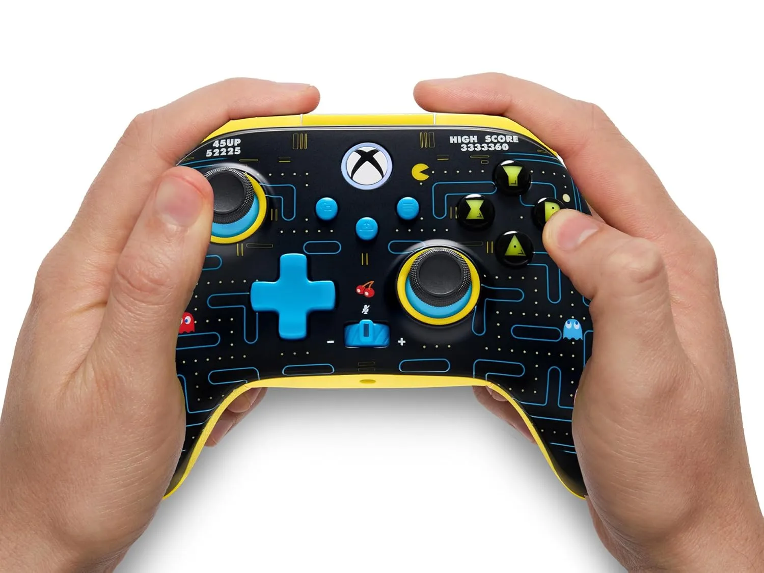 PowerA Wireless Controller for Xbox Series X|S - PAC-MAN SE, hall effect thumbsticks, low latency wireless, officially licensed, works with Xbox One and Windows 10/11