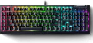 Razer BlackWidow V4 X Mechanical Gaming Keyboard: Yellow Switches Linear & Silent - 6 Macro Keys - Chroma RGB - Doubleshot ABS Keycaps - Roller & Media Keys Snap Tap