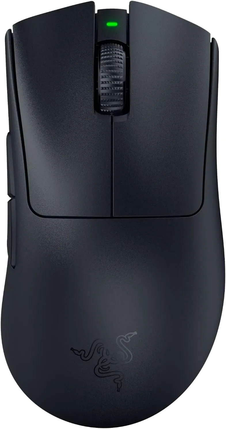 Razer DeathAdder V3 Pro Wireless Gaming Mouse: 63g Ultra Lightweight - Fast Optical Switches Gen-3 - HyperSpeed Wireless - 5 Programmable Buttons - 90 Hr Battery - Black (Renewed)