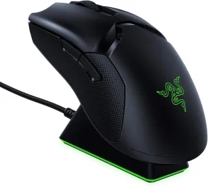 Razer Viper Ultimate with Charging Dock - Ambidextrous Esports Gaming Mouse Powered by HyperSpeed Wireless Technology (Focus  20K Optical Sensor, 74g Lightweight, RGB Chroma) Black