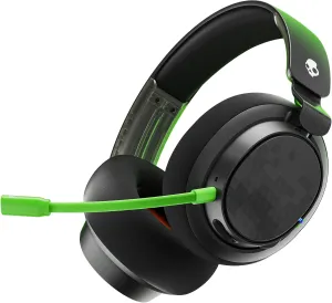 Skullcandy SLYR Pro Wireless Multi-Platform Over-Ear Gaming Headset with Ultra Low Latency USB-A Transmitter, Compatible with Xbox, PC, Nintendo Switch or PlayStation - Black/Green