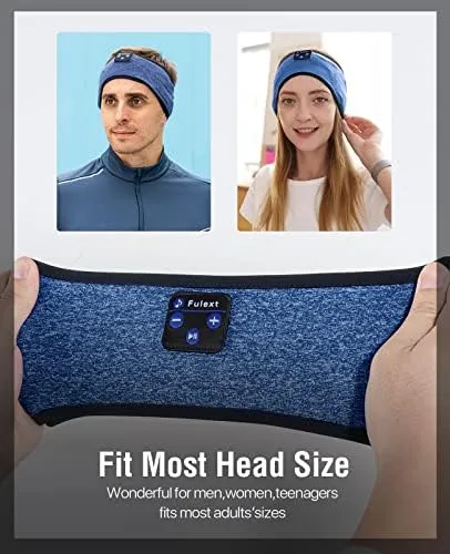 Sleep Headband with Cozy Earbuds - Comfortable Sleeping Headphones for Side Sleepers, 10Hrs Bluetooth, Gift Idea for Women & Men