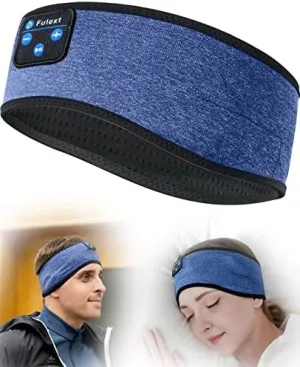 Sleep Headband with Cozy Earbuds - Comfortable Sleeping Headphones for Side Sleepers, 10Hrs Bluetooth, Gift Idea for Women & Men