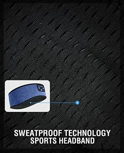 Sleep Headband with Cozy Earbuds - Comfortable Sleeping Headphones for Side Sleepers, 10Hrs Bluetooth, Gift Idea for Women & Men