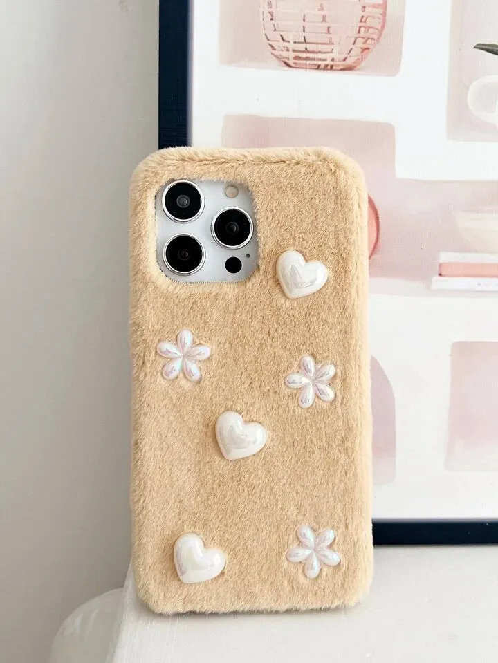 Soft Fur 3D Charm Iphone Cover