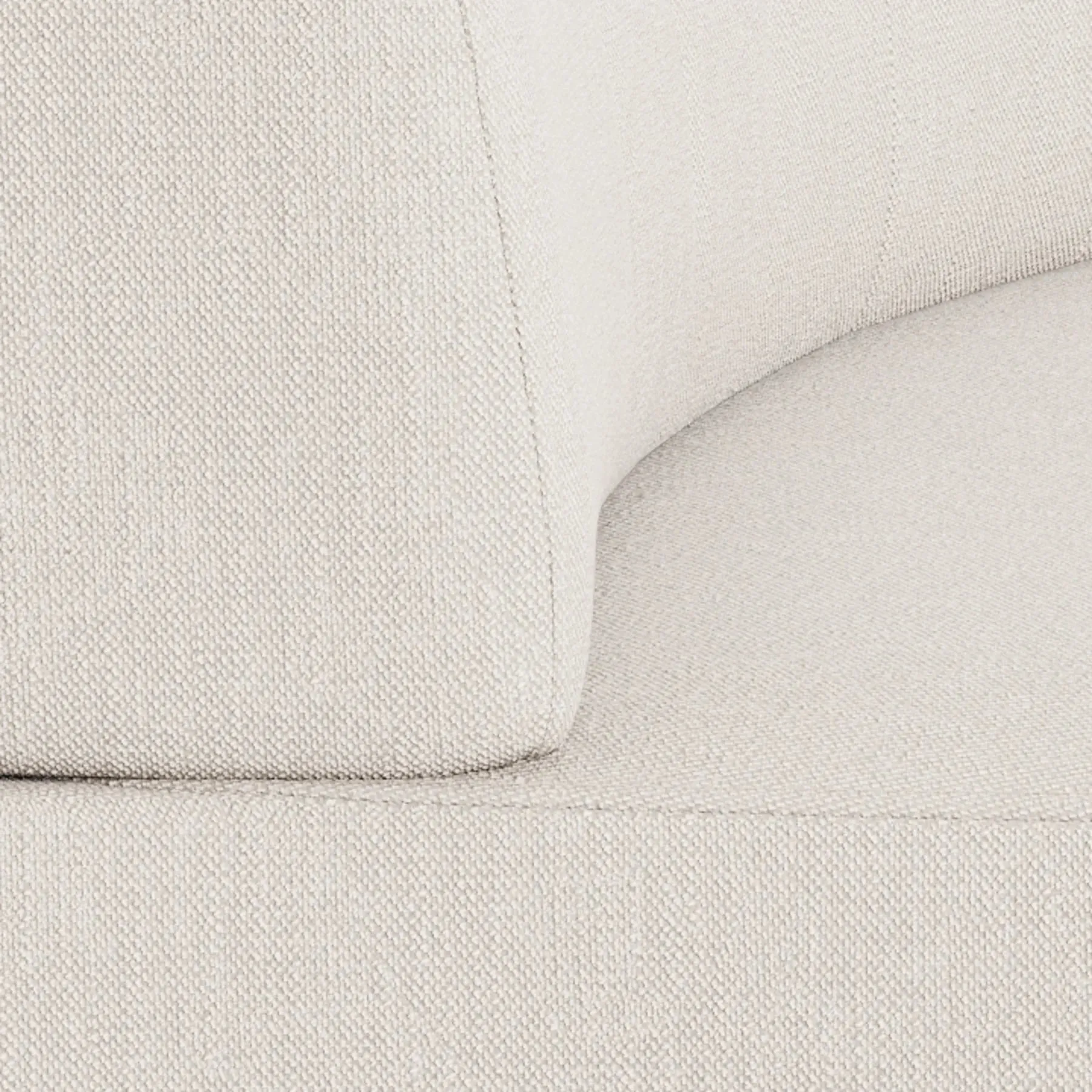 Stretch Angled Corner Module - Silex Off White
