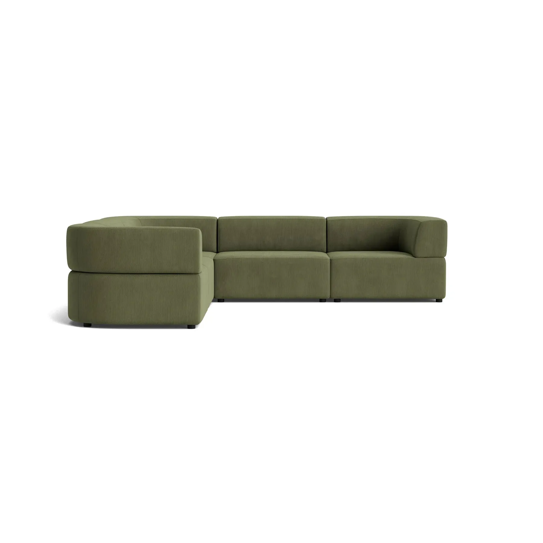 Stretch Corner Sofa - Corduroy Forest