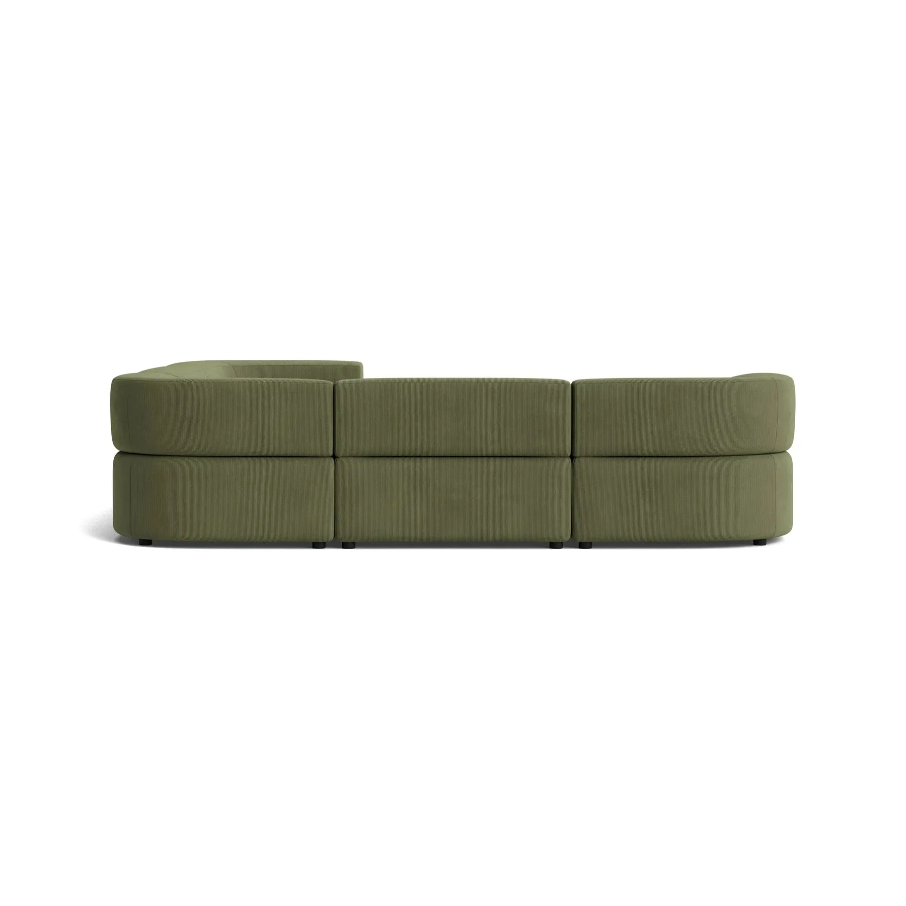 Stretch Corner Sofa - Corduroy Forest