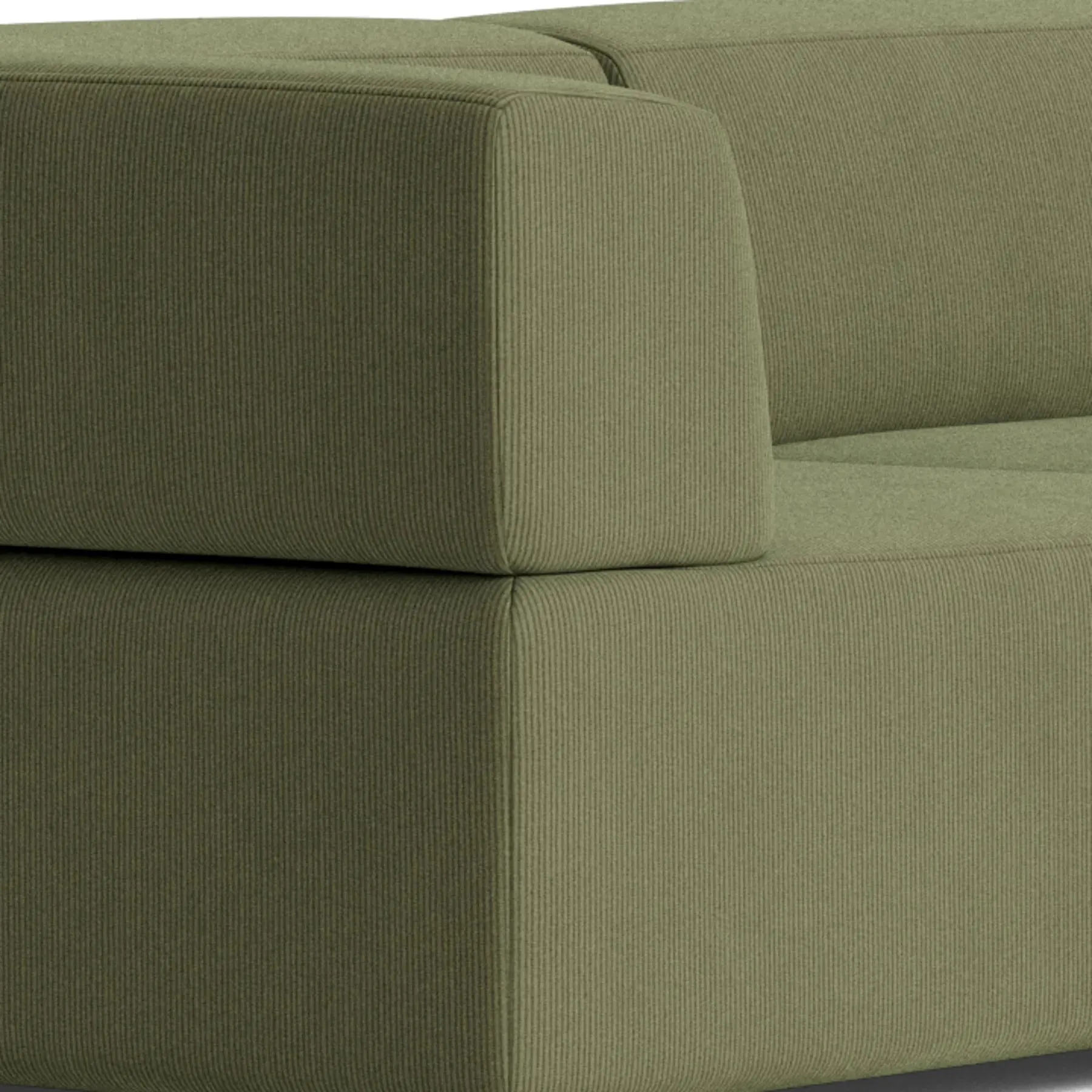 Stretch Corner Sofa - Corduroy Forest