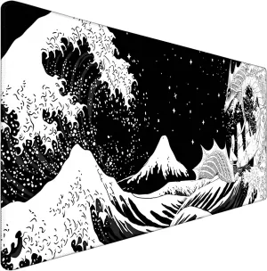 TEDNETGO Extra Large Mouse Pad, Gaming Mouse Pad, Waterproof Extra Large Mousepad with Stitched Edges, Non-Slip Base Keyboard Pad for Gamer, Office & Home, 31.5 x 15.8, Dragon