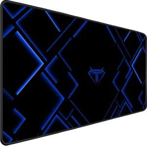 TEDNETGO Large Extended Gaming Mouse Pad, Long Mouse Pads, Extra Large Big Mouse Pad with Stitched Edge, XXL Non-Slip Computer Computer Keyboard Mat for Gamer/Desktop/Office/Home,Blue