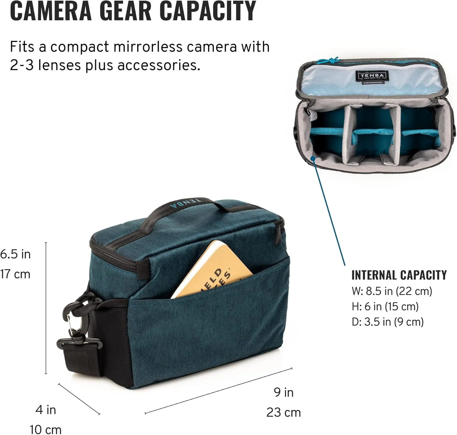 Tenba BYOB Family Camera Case - Black Neoprene Camera Bag - Water Resistant - Protecting and Carrying Cameras