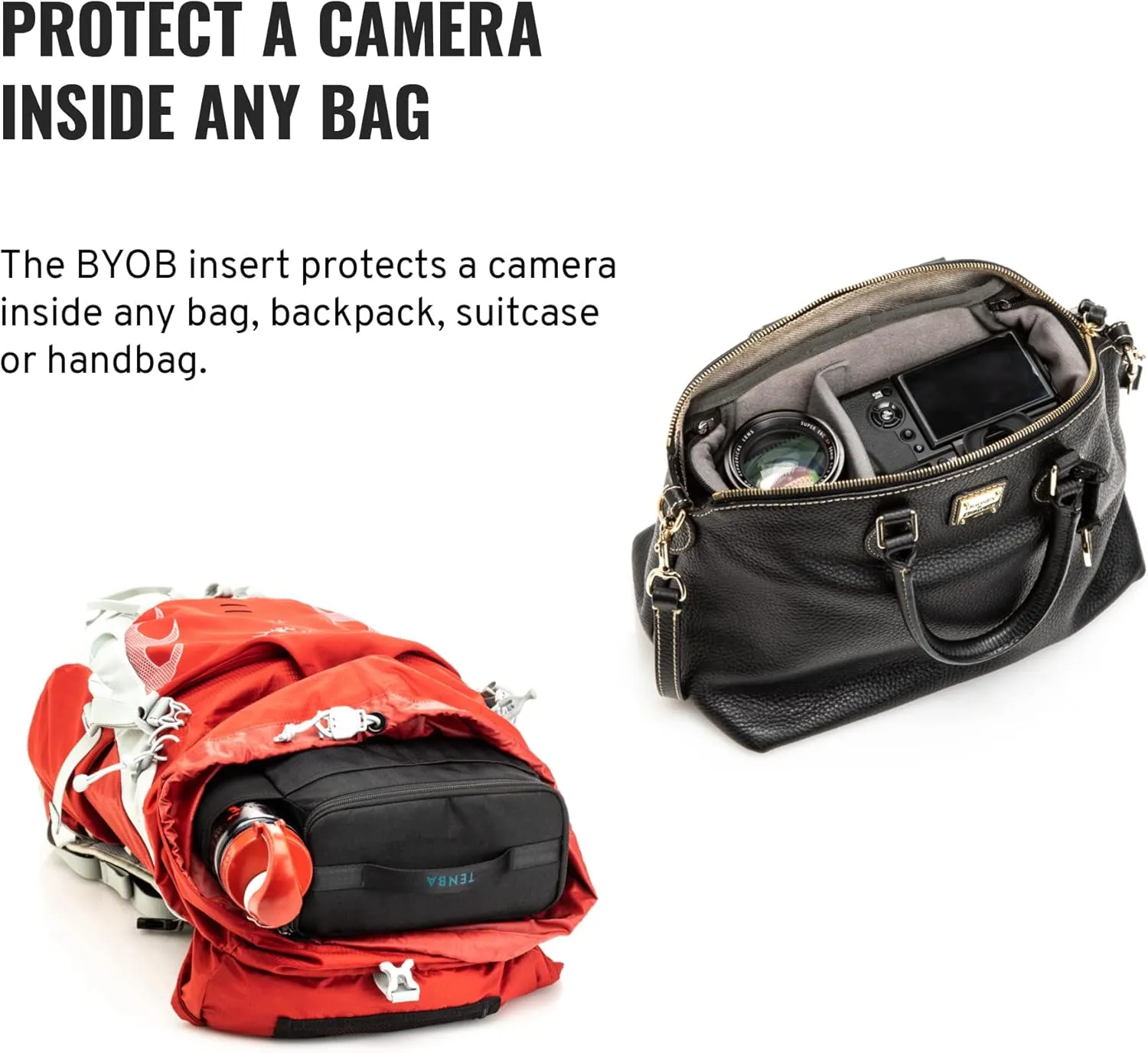 Tenba BYOB Family Camera Case - Black Neoprene Camera Bag - Water Resistant - Protecting and Carrying Cameras