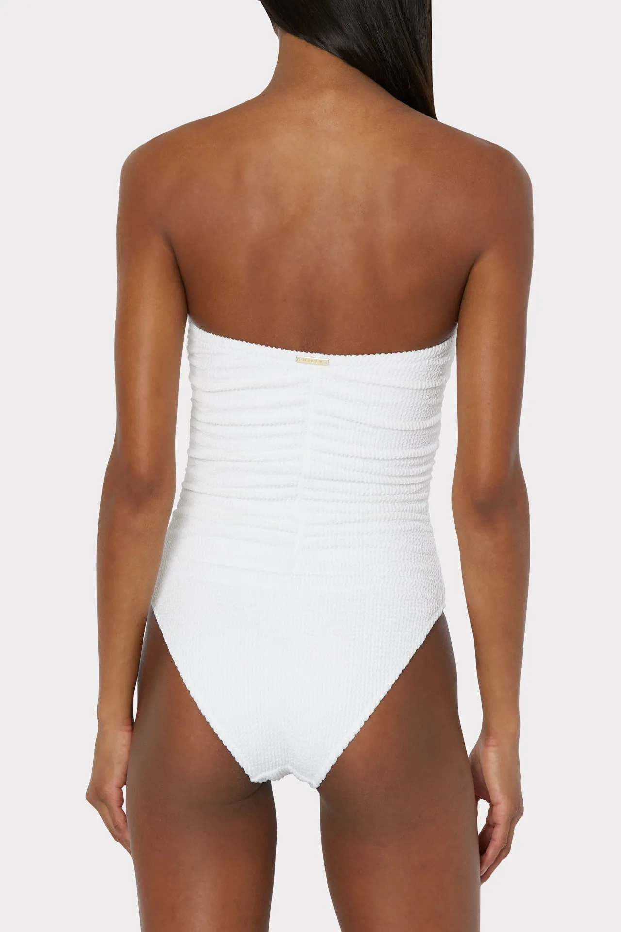 Textured Ruched One Piece
