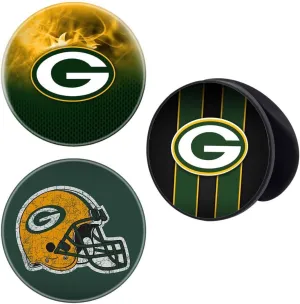 TKMTYT3 Pack Football Theme Cell Phone Stand Holder and Grip. Green Design Foldable Phone Kickstand Compatible for Smartphones