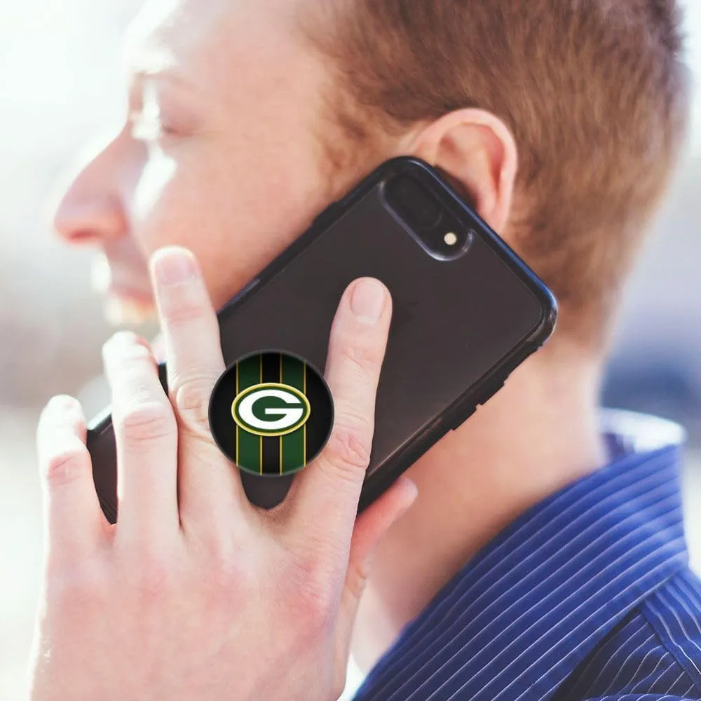 TKMTYT3 Pack Football Theme Cell Phone Stand Holder and Grip. Green Design Foldable Phone Kickstand Compatible for Smartphones