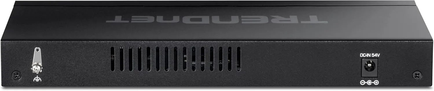 TRENDnet 7-Port Multi-Gig PoE  Switch, 5 x 1G RJ-45 PoE  Base-T Ports, 2 x 2.5G RJ-45 PoE  Ports, 20Gbps Switching Capacity, Wall Mountable, Lifetime Protection, Black,TPE-TG327