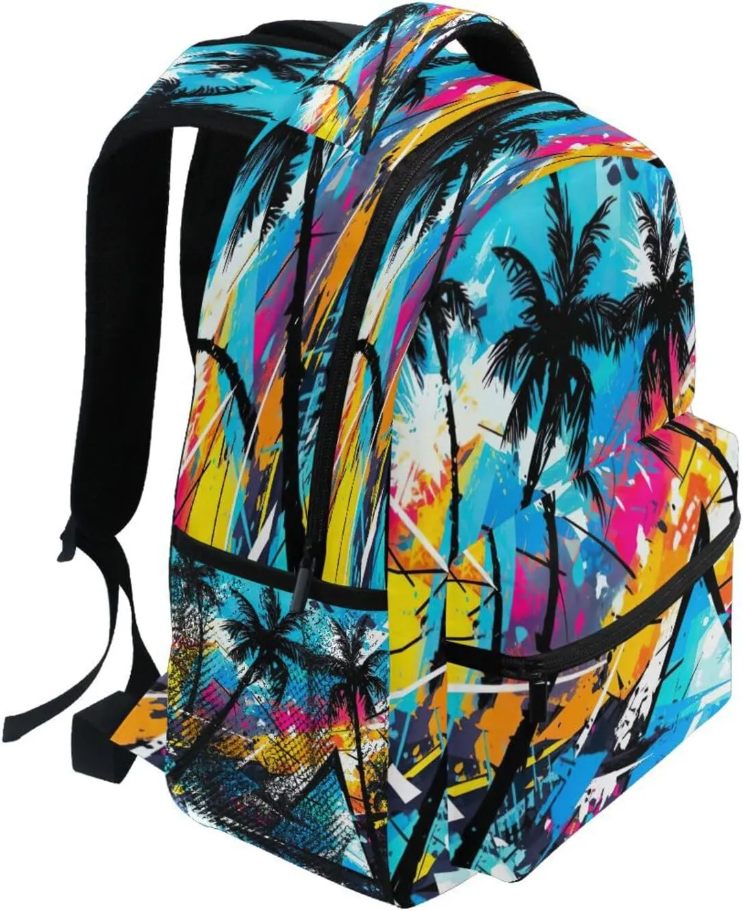 Tropical Palm Trees Backpack, Water Resistant Laptop Backpack Travel Casual Daypack#839
