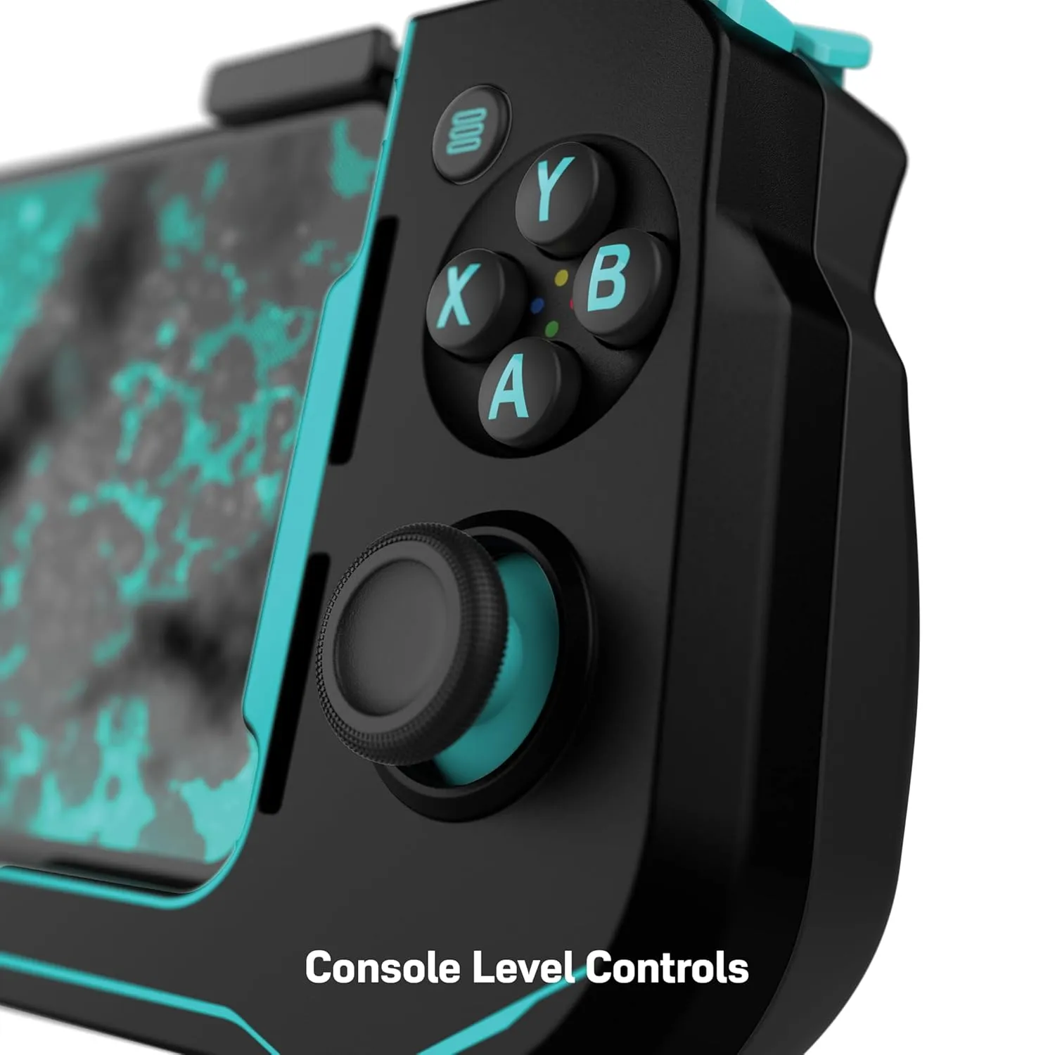 Turtle Beach Atom Mobile Game Controller with Bluetooth for Cloud Gaming on Android Mobile Devices with Compact Shape, Console Style Controls & Low Latency Bluetooth - Black/Teal
