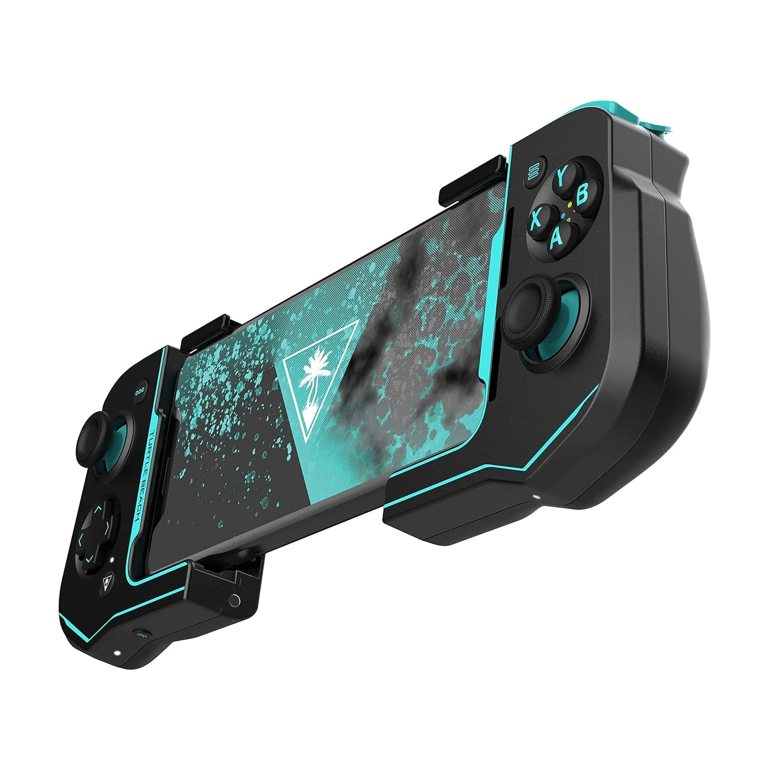 Turtle Beach Atom Mobile Game Controller with Bluetooth for Cloud Gaming on Android Mobile Devices with Compact Shape, Console Style Controls & Low Latency Bluetooth - Black/Teal