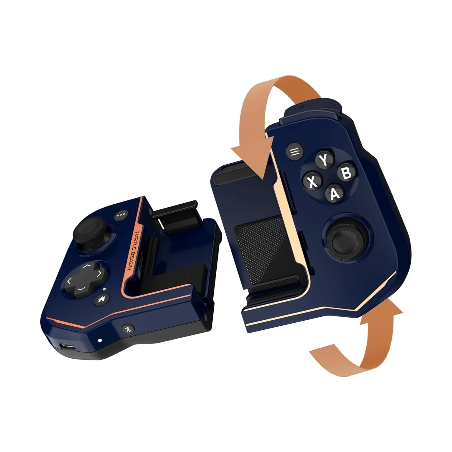 Turtle Beach Atom Mobile Game Controller with Bluetooth for Cloud Gaming on iPhone with Compact Shape, Console Style Controls & Low Latency Bluetooth  Cobalt Blue