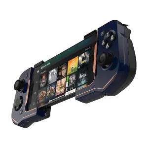 Turtle Beach Atom Mobile Game Controller with Bluetooth for Cloud Gaming on iPhone with Compact Shape, Console Style Controls & Low Latency Bluetooth  Cobalt Blue