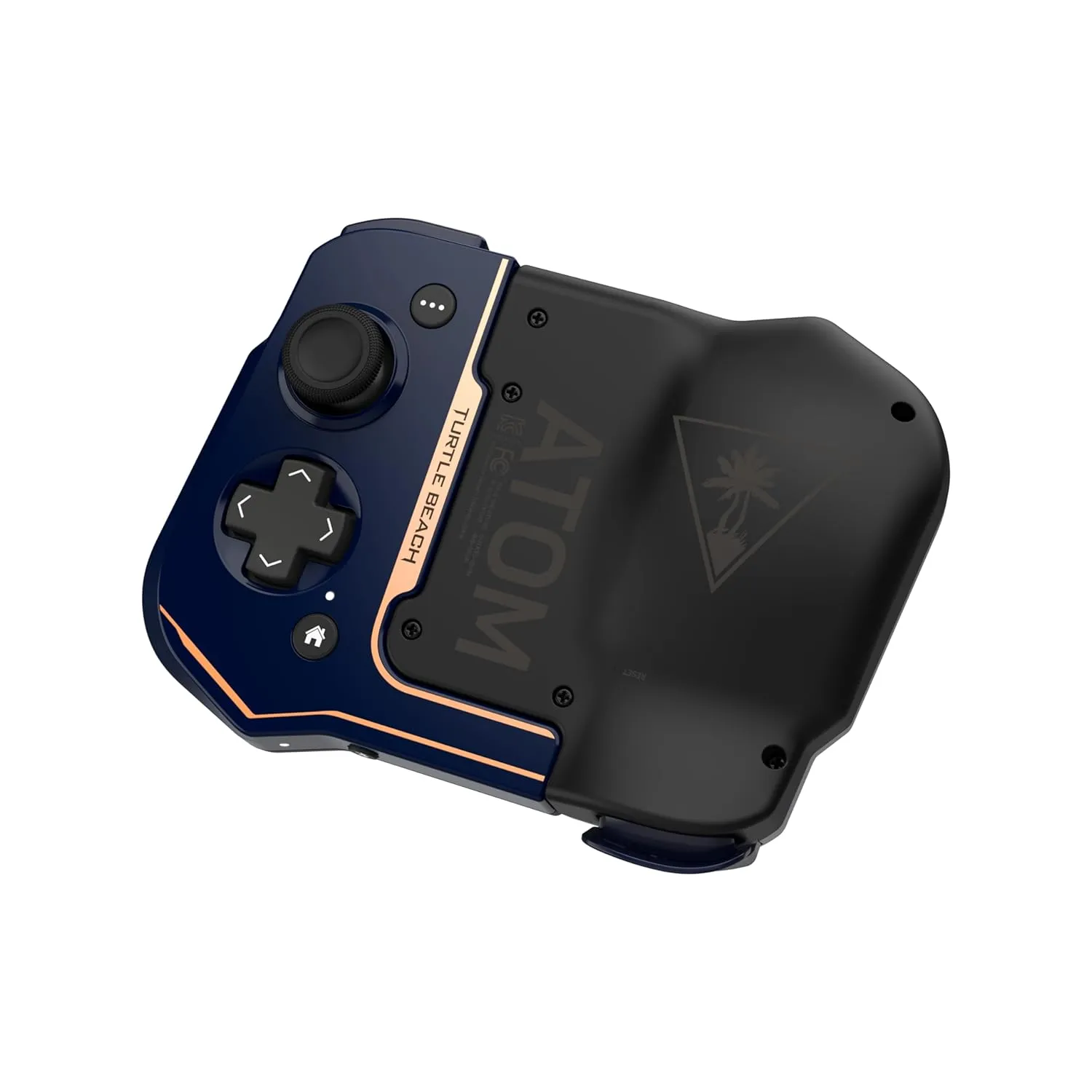 Turtle Beach Atom Mobile Game Controller with Bluetooth for Cloud Gaming on iPhone with Compact Shape, Console Style Controls & Low Latency Bluetooth  Cobalt Blue