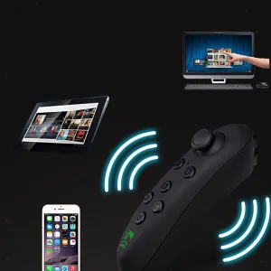 Ultimaxx Xtreme VR Remote Controller Gamepad Bluetooth Control VR Video, Game, Selfie, Flip E-book/PPT/Nook page, Mouse, in Virtual Reality Headset PC Tablet laptop iPhone Smart Phone