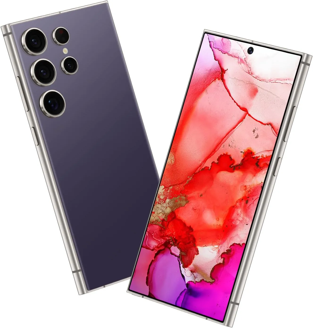 Unlocked Cell Phones, X24 Ultra Unlocked Android Smart Phone, Dual SIM 5G mobile phones, 8 256GB with 128GB Memory Card, 48MP 108MP Camera, 6.8" HD Display, 6800 mAh Battery, 5G Phone (Violet)