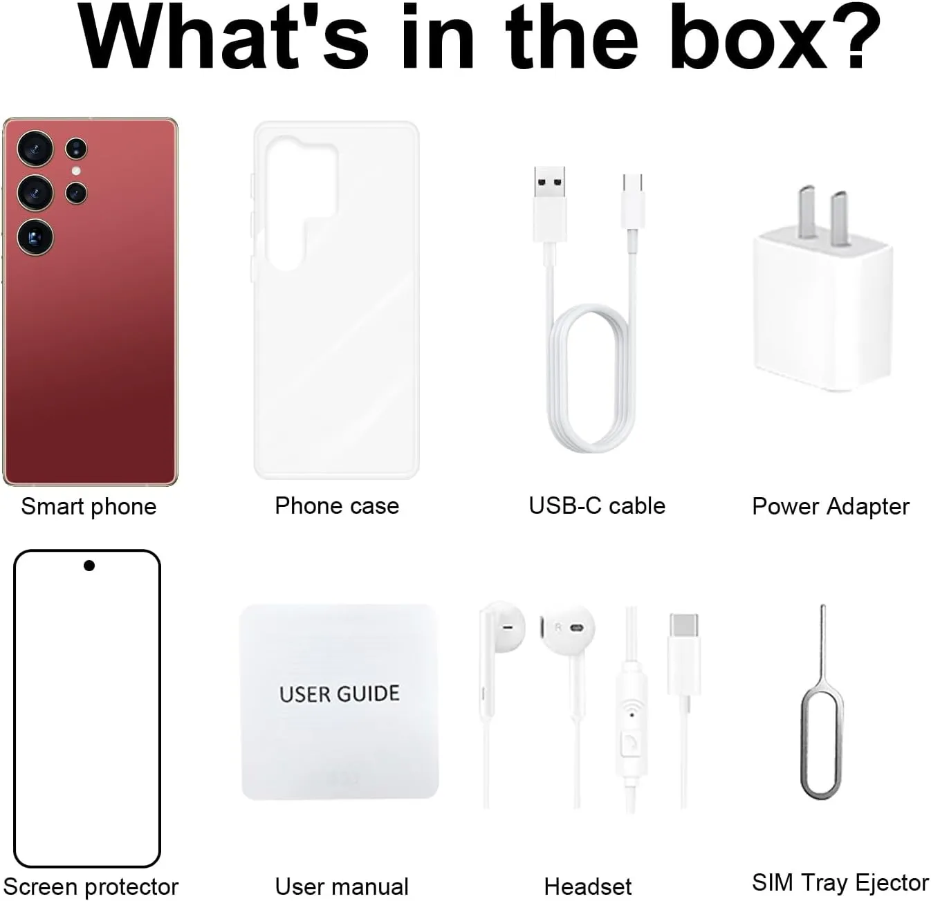 Unlocked Cell Phones, X25 Ultra Unlocked Android Smart Phone, Dual SIM 5G mobile phones, 8 256GB with 128GB Memory Card, 6800mAh, 108MP Camera, 6.9" HD Display, Face ID, GPS, 5G (Bordeaux Red)