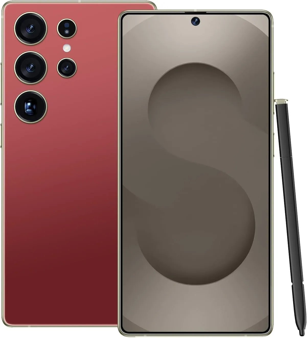 Unlocked Cell Phones, X25 Ultra Unlocked Android Smart Phone, Dual SIM 5G mobile phones, 8 256GB with 128GB Memory Card, 6800mAh, 108MP Camera, 6.9" HD Display, Face ID, GPS, 5G (Bordeaux Red)