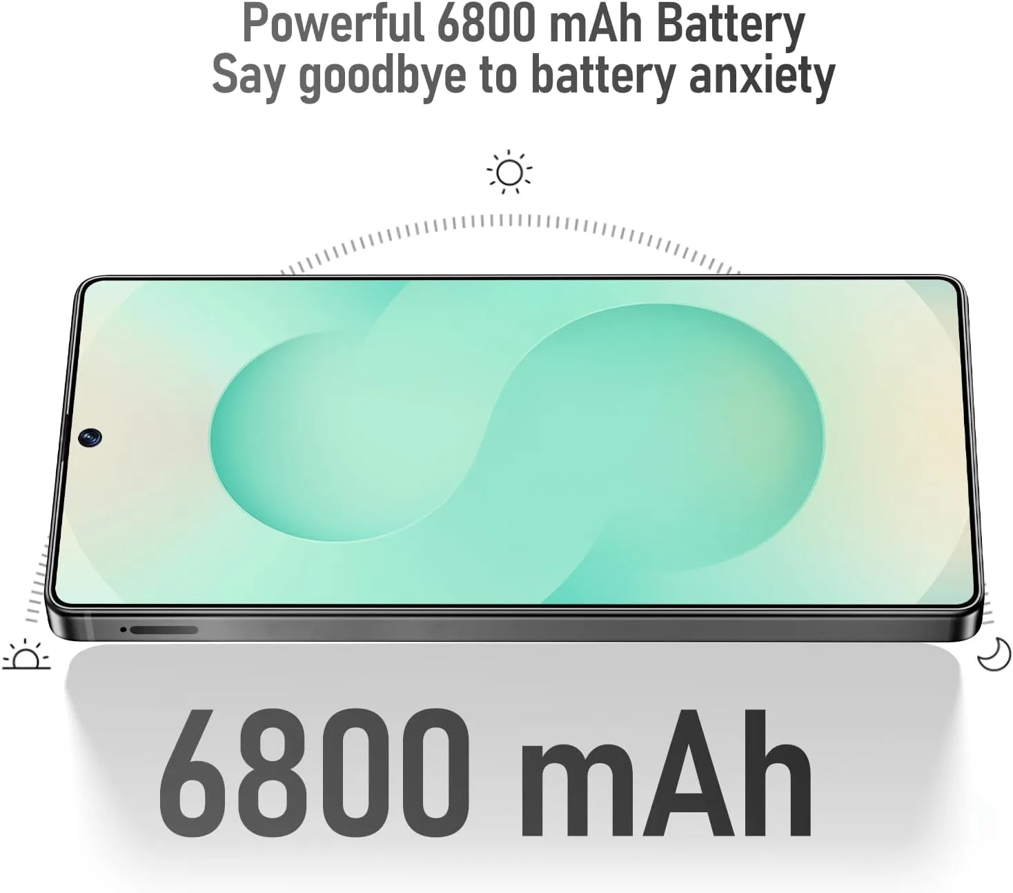 Unlocked Cell Phones, X25 Ultra Unlocked Android Smart Phone, Dual SIM 5G Mobile Phones, 8 256GB with 128GB Memory Card, Fast Processor, 6800 mAh Battery, 6.9" HD Display (Titanium Cyan)