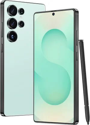 Unlocked Cell Phones, X25 Ultra Unlocked Android Smart Phone, Dual SIM 5G Mobile Phones, 8 256GB with 128GB Memory Card, Fast Processor, 6800 mAh Battery, 6.9" HD Display (Titanium Cyan)
