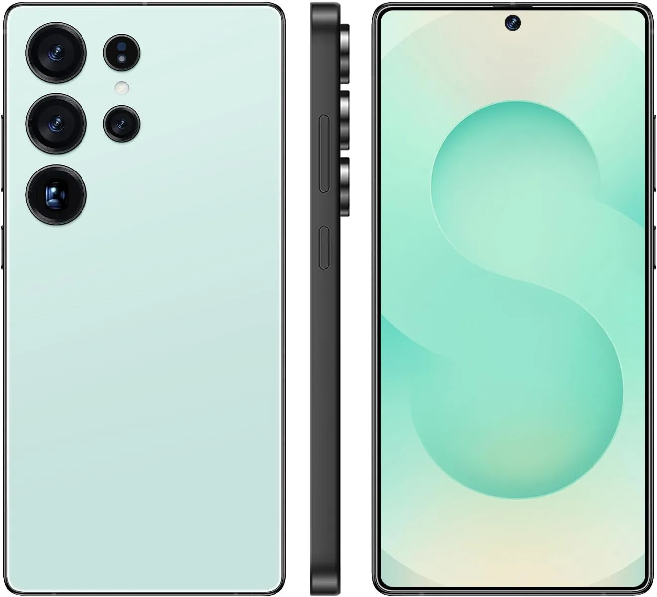 Unlocked Cell Phones, X25 Ultra Unlocked Android Smart Phone, Dual SIM 5G Mobile Phones, 8 256GB with 128GB Memory Card, Fast Processor, 6800 mAh Battery, 6.9" HD Display (Titanium Cyan)
