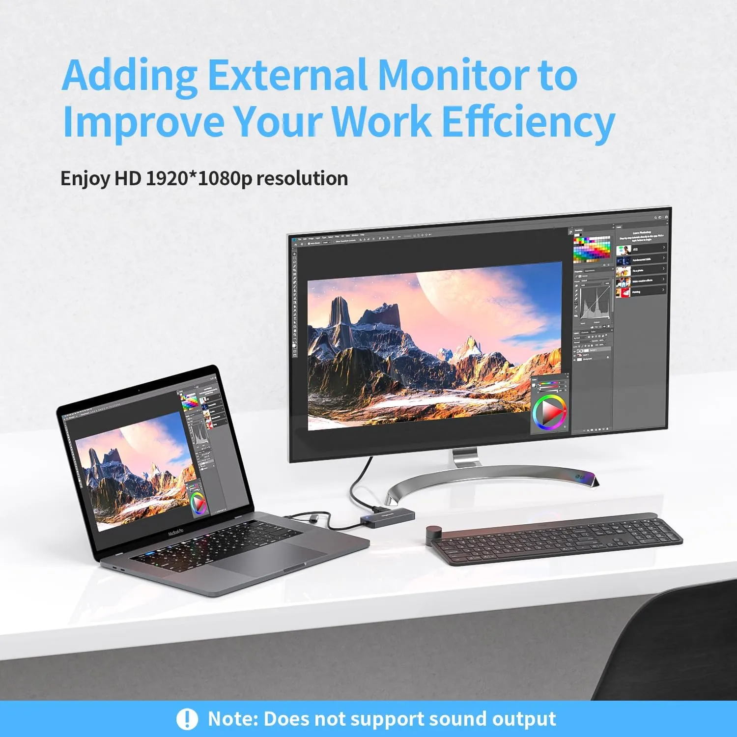 USB 3.0 to hdmi Adapter&USB c to hdmi Adapter 2 in 1,ZIYUETEK 5-in-1 USB C and USB3.0 Docking Station, Suitable for MacBook Pro/Air/M1/M2/Mac, Windows7/8/10/11, Android 7 and Above
