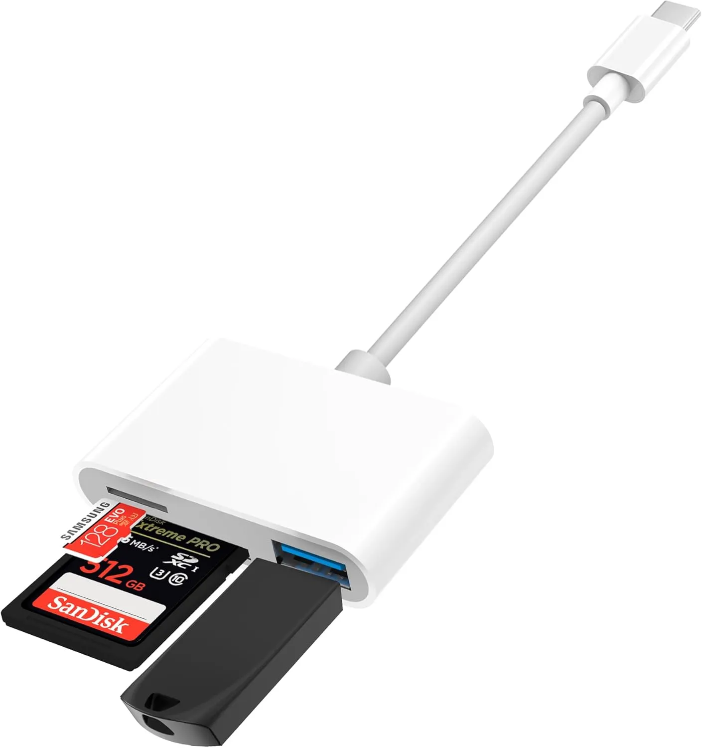 USB C to SD Card, Micro SD Memory Card Reader, Type C to SD Card Reader Adapter for iphone15 MacBook Camera Android Windows Linux and Other Type C Device