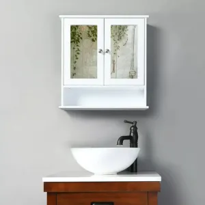 Wall Mounted Bathroom Cabinet with Mirror, Space-Saving