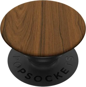 Walnut Hardwood Print PopSockets PopGrip: Swappable Grip for Phones & Tablets PopSockets Adhesive PopGrip