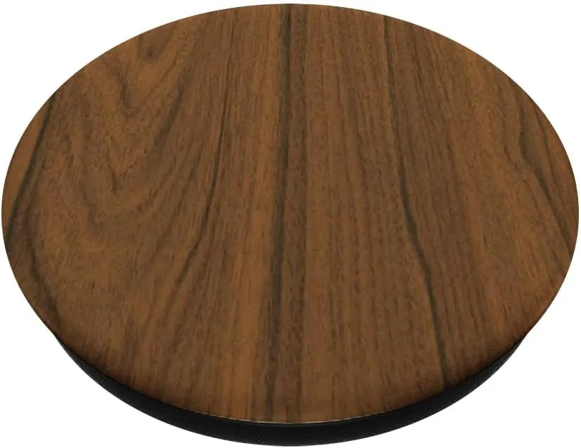 Walnut Hardwood Print PopSockets PopGrip: Swappable Grip for Phones & Tablets PopSockets Adhesive PopGrip
