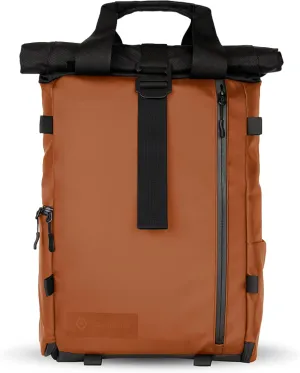 WANDRD PRVKE Lite - Photography Bag - Water Resistant Camera Backpack for Photographers - Anti-Theft Travel Bag with 14-Inch Laptop Sleeve and Fleece-Lined Pockets (Sedona Orange)