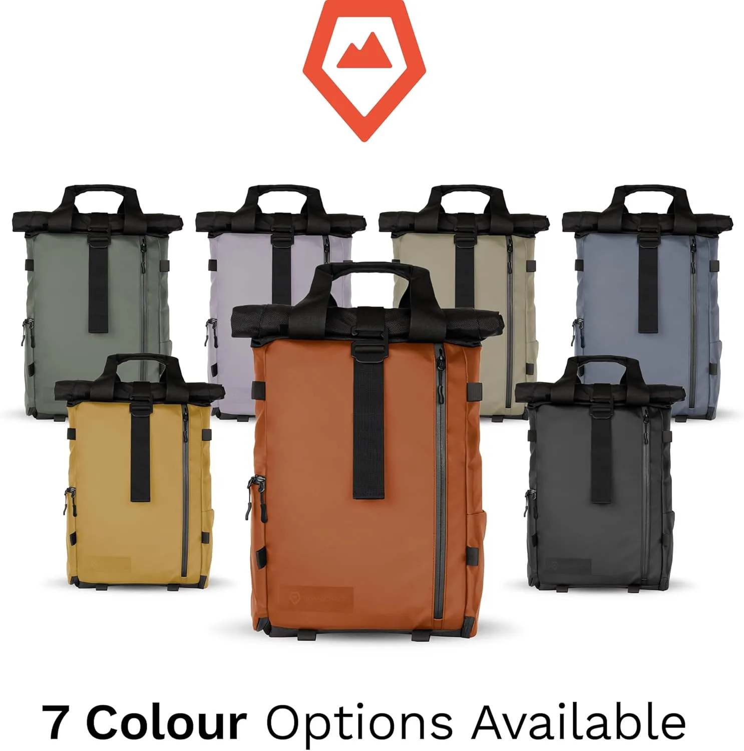 WANDRD PRVKE Lite - Photography Bag - Water Resistant Camera Backpack for Photographers - Anti-Theft Travel Bag with 14-Inch Laptop Sleeve and Fleece-Lined Pockets (Sedona Orange)