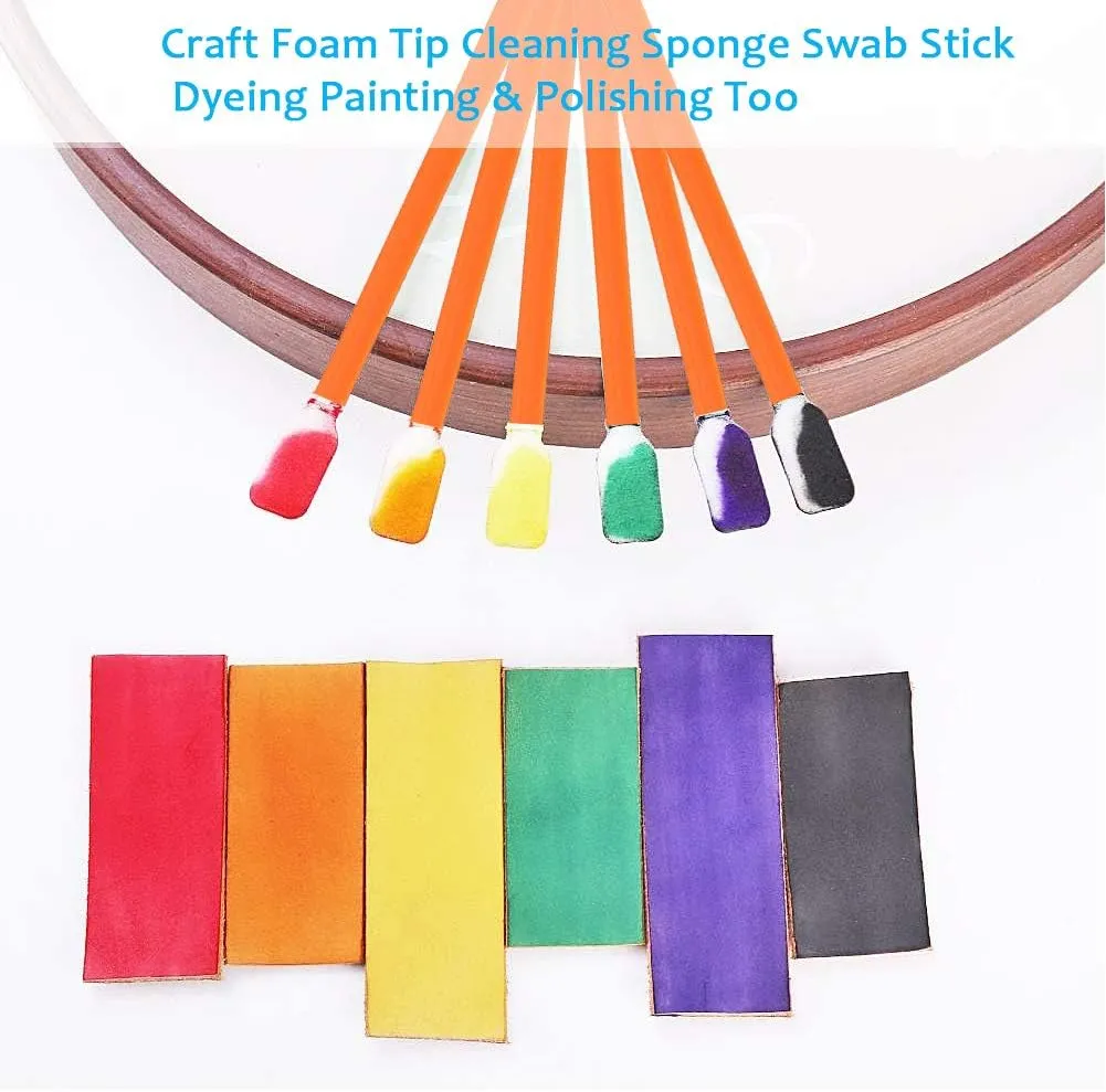 Wellgler's 5.11" Foam Cleaning swabs, for Electronics, Cameras, Optical Lenses or Inkjet Printers, Print Heads Cleaning50pcs