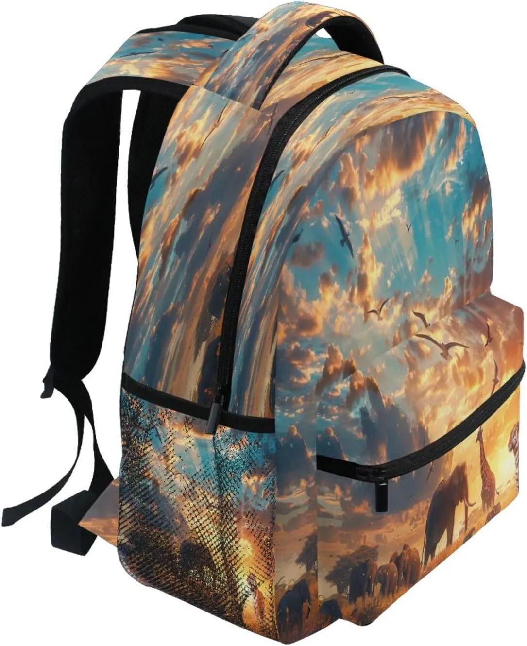 Wild Animals Backpack, Water Resistant Laptop Backpack Travel Casual Daypack#971