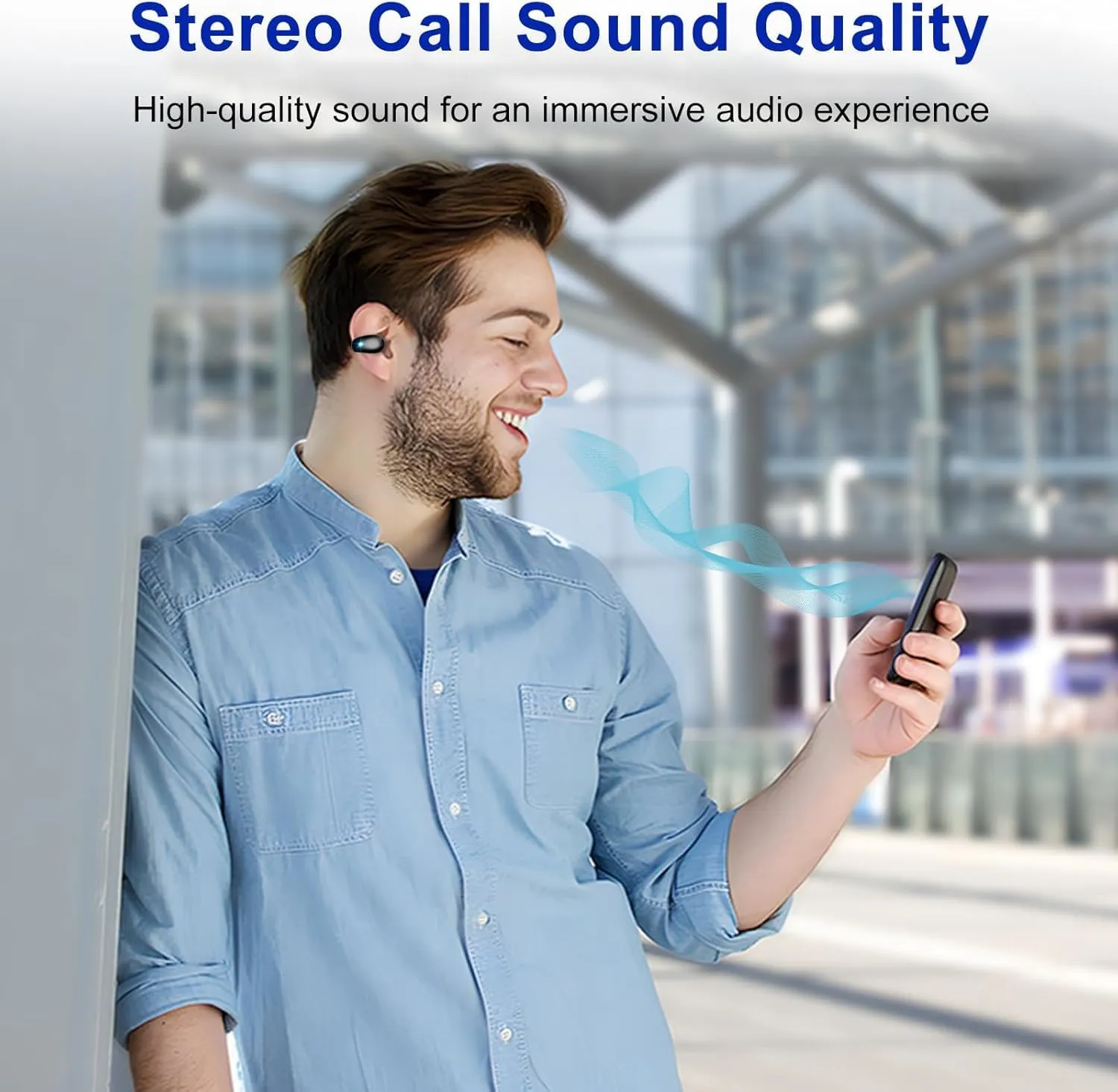 Wireless Bluetooth 5.3 Open Ear Bone Conduction Headphones, 60 Hrs Battery, 4 Mics, LED Display, IPX7 Waterproof,Clip On Earbuds Charging Case Sports Earphones for Running, Walking, Workout(Black)