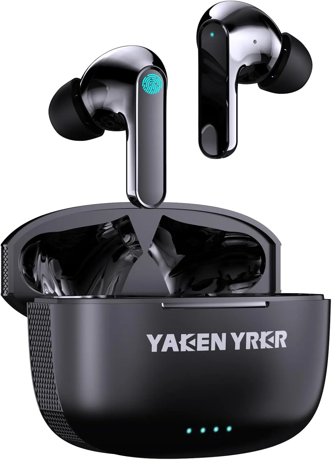 Wireless Earbuds,Bluetooth 5.3 Earbuds IPX5 Waterproof,Earphones with Wireless Charging Case,Light-Weight Headphones Built-in Microphone Call Noise Cancelling (Black)