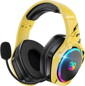 Wireless Gaming Headsets for Ps5 Ps4 PC, 40H  Hrs 2.4GHz WiFi Mode & Bluetooth 5.3 Wireless Headset with Noise Canceling Microphone for Switch Phone