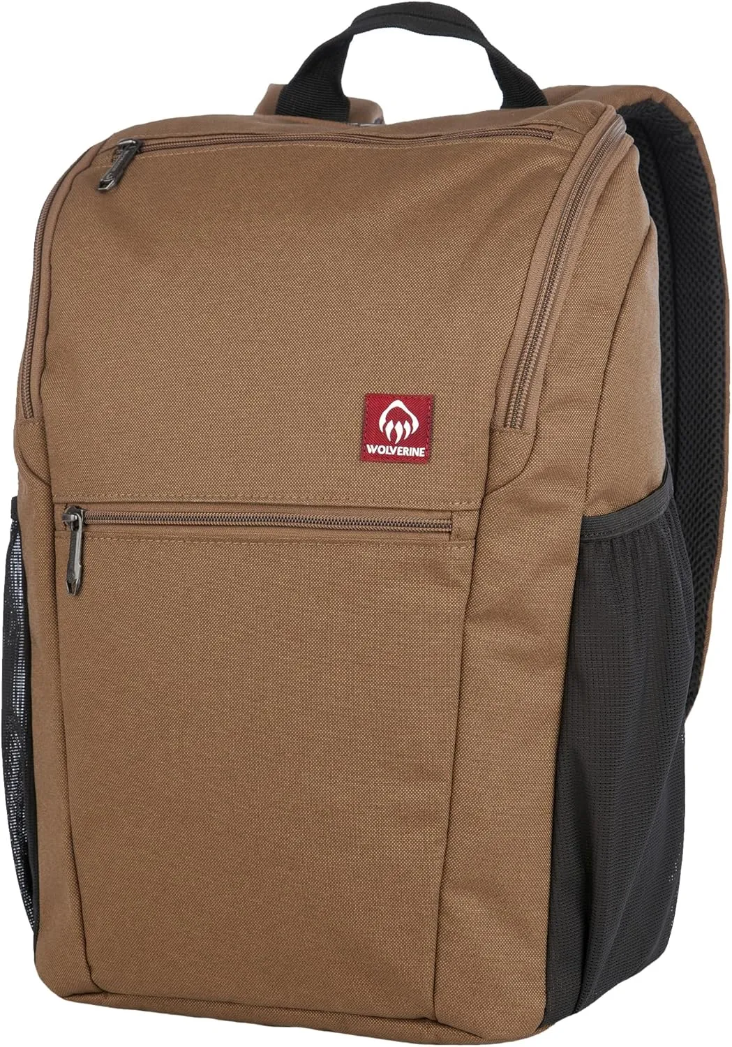 WOLVERINE Lightweight, Water Resistant Rugged Laptop Backpack for Travel or Work, Top Loader-Chestnut, 25L