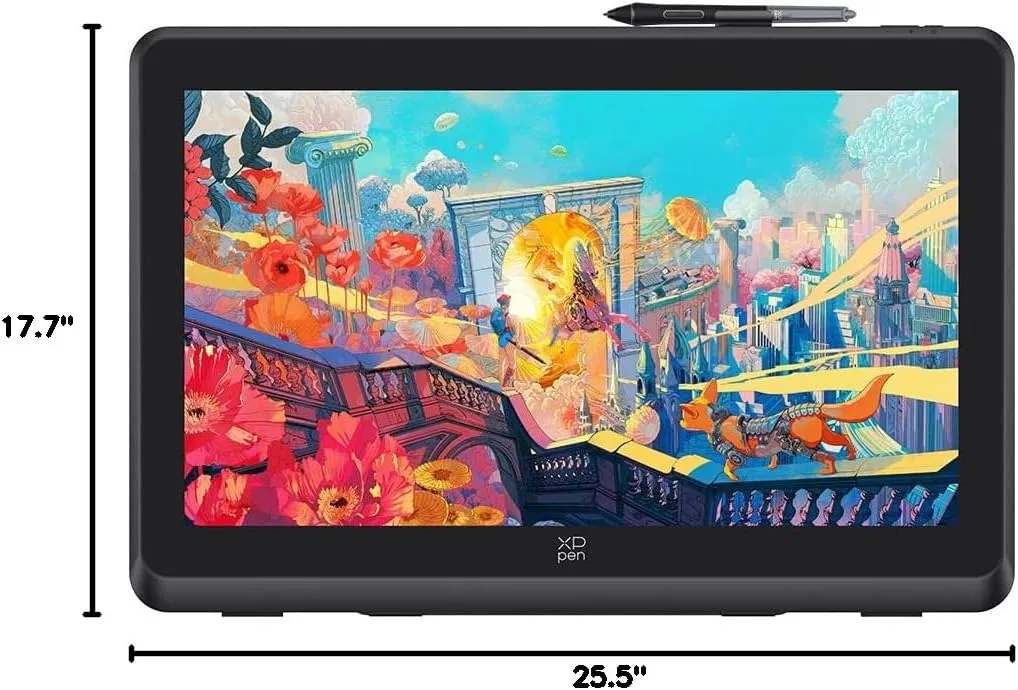 XPPen Artist 22 Plus 130% sRGB Drawing Tablet with Screen, 16.7 Million Colors Art Tablet with 16384 Pressure Stylus, Full Laminated, Anti-Glare Display Computer Graphic Tablet (22 inch)