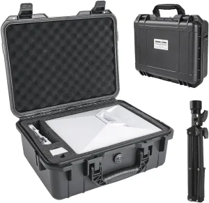 XTAR Starlink Mini Hard Case Set with Starlink Mini Tripod Stand,Waterproof Portable Carrying Case for Starlink Mini Dish and Accessories, Ideal for Travel and Camping
